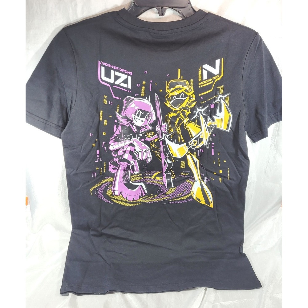 Murder Drones Uzi & N Glitch Screen Print Short Sleeve T-Shirt - Black - Small